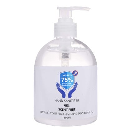 hand sanitizer gel scent free 500ml